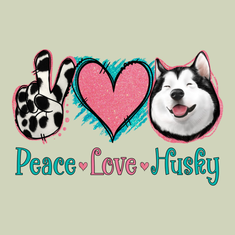 Peace Love Husky Heavyweight Hoodie by Jasminsmagicworld | Teevron