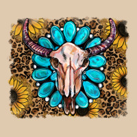 Leopard Sunflowers And Gemstone Skull Heavyweight Sweatshirt | Teevron