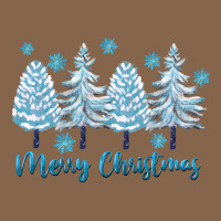 Merry Christmas Blue Trees Premium Tee | Teevron