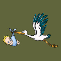 Stork With Baby Boy Classic Tee | Teevron