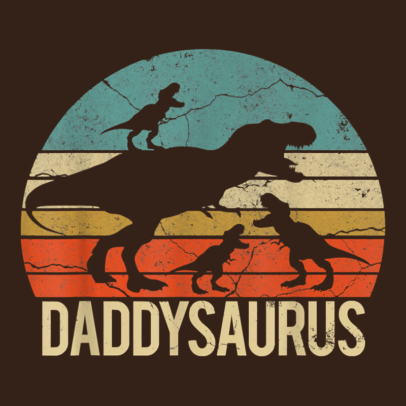 Daddy Dinosaur Daddysaurus 3 Three Kids Xmas Christmas Gift T Shirt Heavy Core Tee by linhVisuals | Teevron