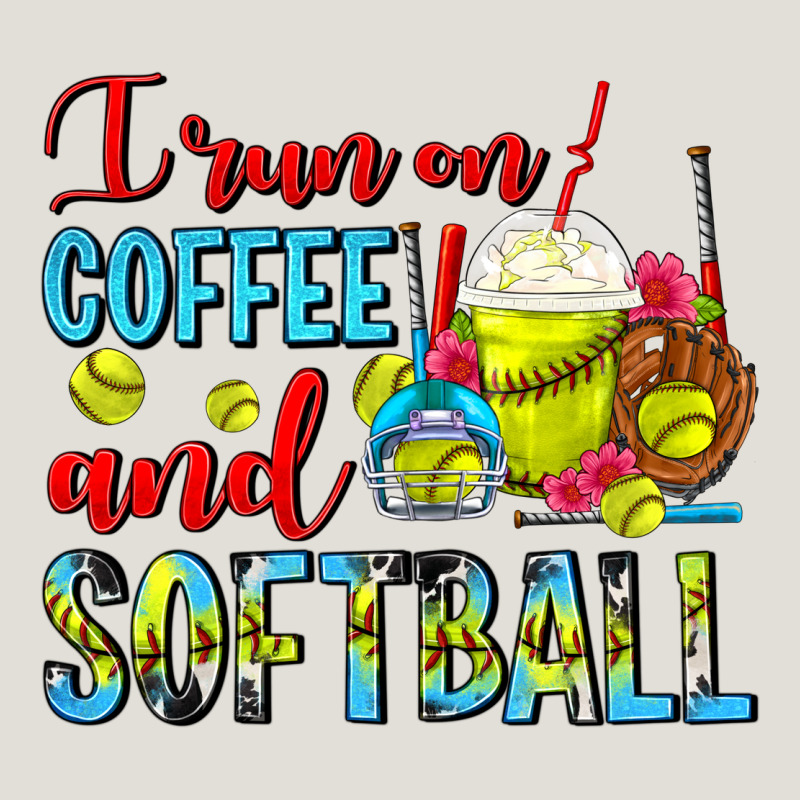 I Run On Coffee And Softball Frappe Heavy Core Tee by FaDigitalArtStudio | Teevron