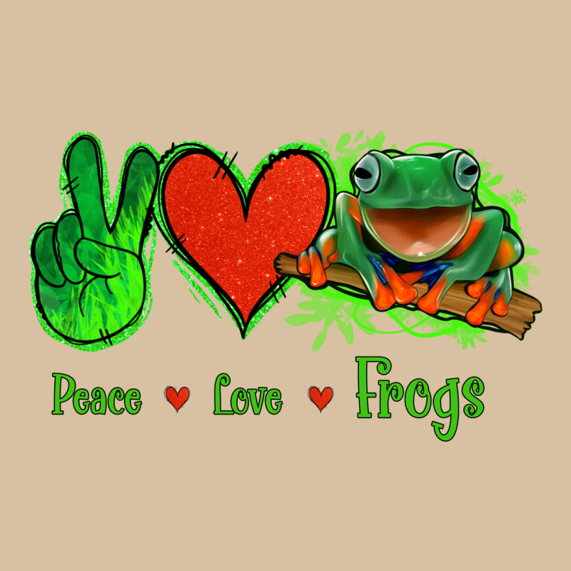 Peace Love Frogs Heavyweight Hoodie by Jasminsmagicworld | Teevron