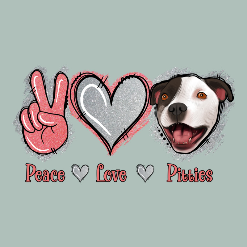 Peace Love Pitties Heavyweight Hoodie by Jasminsmagicworld | Teevron