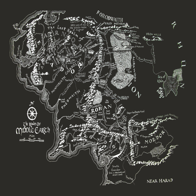 Middle Earth Map [tb] Heavy Core Tee by linhVisuals | Teevron