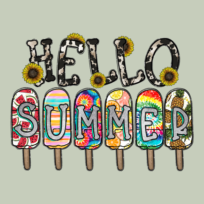 Name Vibrant Summer Greeting With Popsicles Ladies Tee by CowhideDigitalArt | Teevron