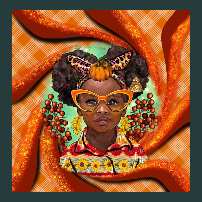 Fall African Girl Premium Hoodie by BarkalooDesign | Teevron