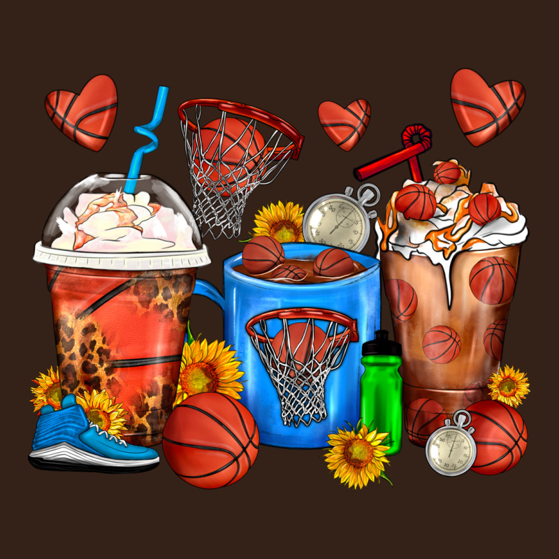 Basketball Coffee Cups Heavy Core Tee by FaDigitalArtStudio | Teevron