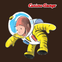 Curious George Happy Astronaut Portrait T Shirt Heavy Core Tee | Teevron