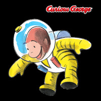 Curious George Happy Astronaut Portrait T Shirt Heavy Core Tee | Teevron