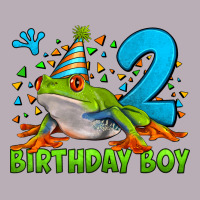 Birthday Boy Frog Age 2 Vintage Tee | Teevron