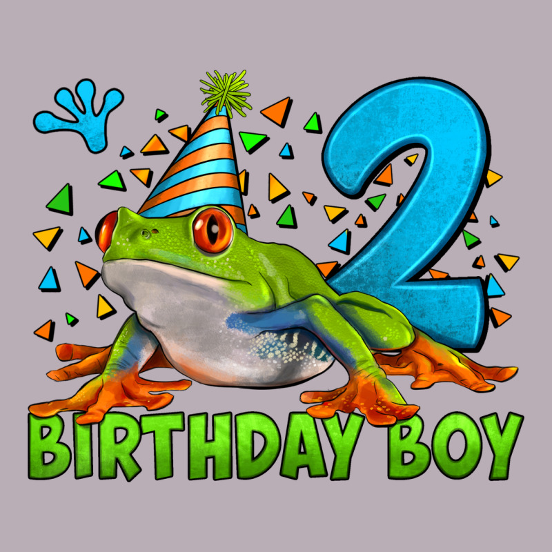 Birthday Boy Frog Age 2 Vintage Tee by LillyAllenDesigns | Teevron