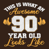 90th Birthday Novelty Gift Awesome 90 Year Old T Shirt Heavy Core Tee | Teevron