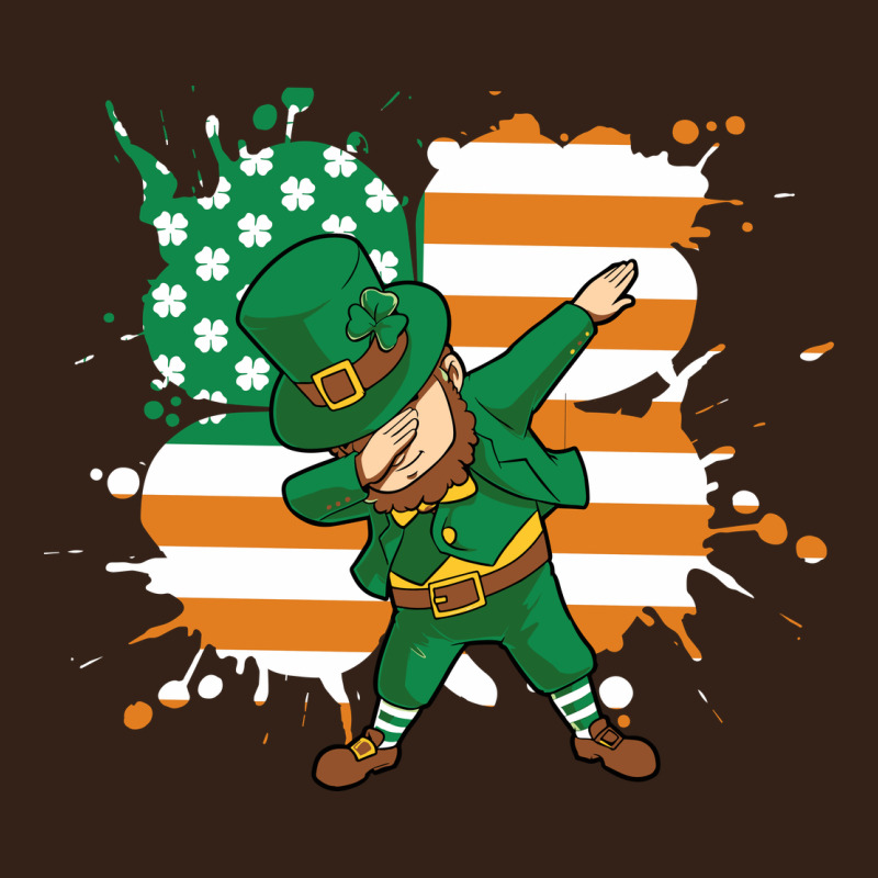 Dabbing Leprechaun Irish American Flag Heavy Core Tee by linhVisuals | Teevron