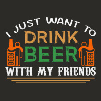 I Just Want To Drink With My Friends Heavy Core Tee | Teevron