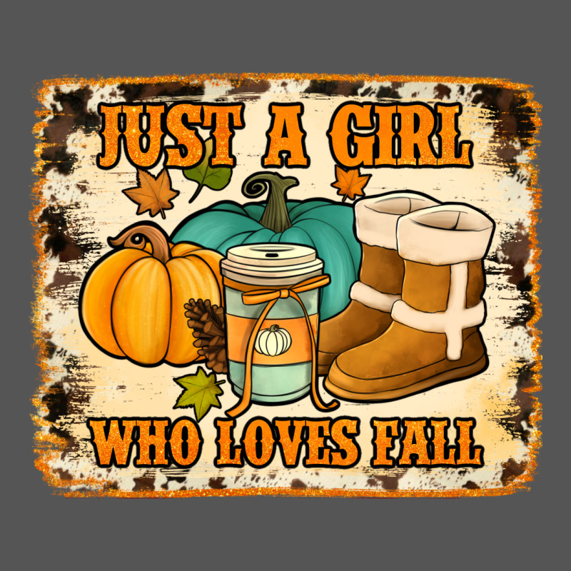 Just A Girl Who Loves Fall Cowhide Background Zipper Hoodie by Jasminsmagicworld | Teevron