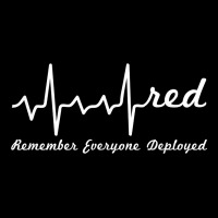 Red Friday Military Remember Everyone Deployed Heartbeat T Shirt Heavy Core Tee | Teevron