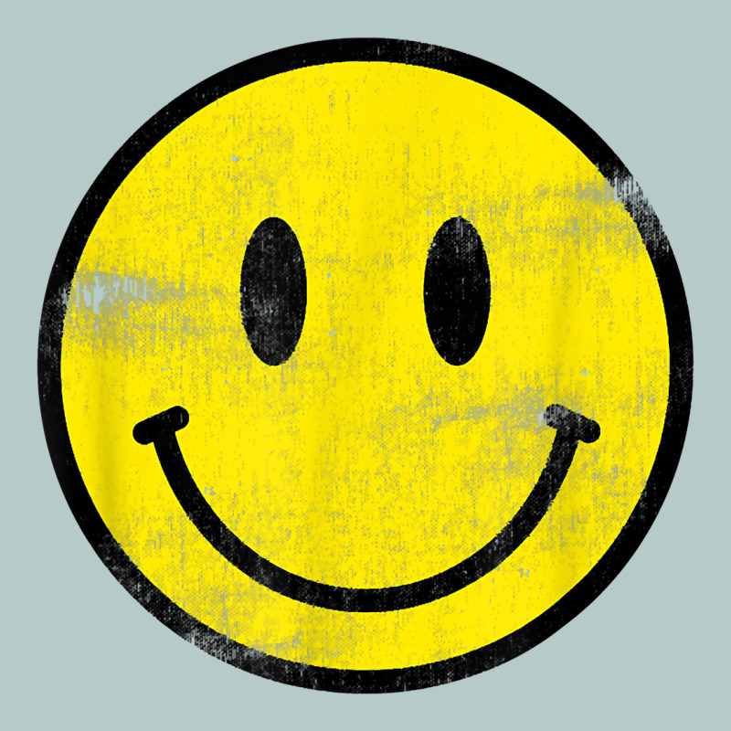 Vintage Retro Happy Smiley Face 80's 90's Aesthetic T Shirt Heavy Core Tee by linhVisuals | Teevron