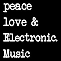Peace Love & Electronic Music  Edm Techno T Shirt Heavy Core Tee | Teevron