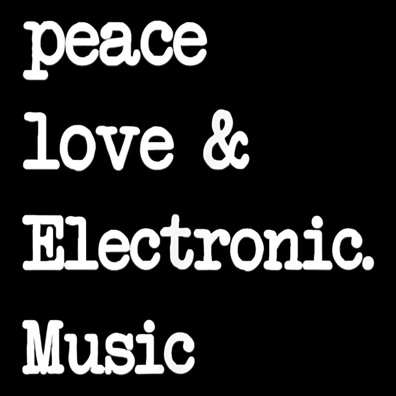Peace Love & Electronic Music  Edm Techno T Shirt Heavy Core Tee by linhVisuals | Teevron