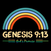 Genesis 913 God's Promise Faithfully Rainbow Bible Verse T Shirt Heavy Core Tee | Teevron