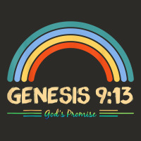 Genesis 913 God's Promise Faithfully Rainbow Bible Verse T Shirt Heavy Core Tee | Teevron