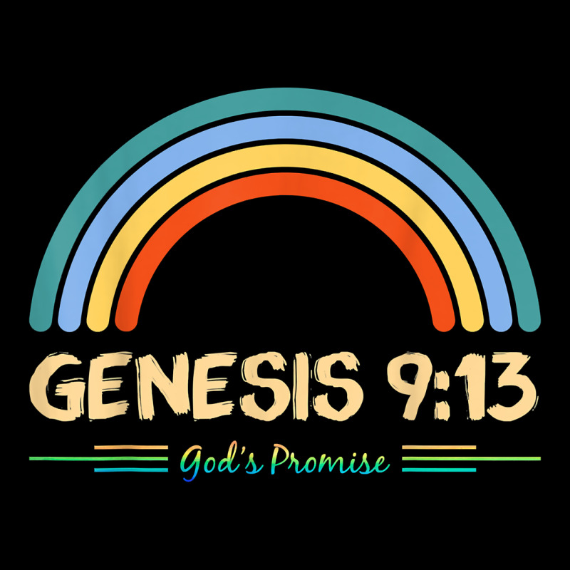 Genesis 913 God's Promise Faithfully Rainbow Bible Verse T Shirt Heavy Core Tee by linhVisuals | Teevron