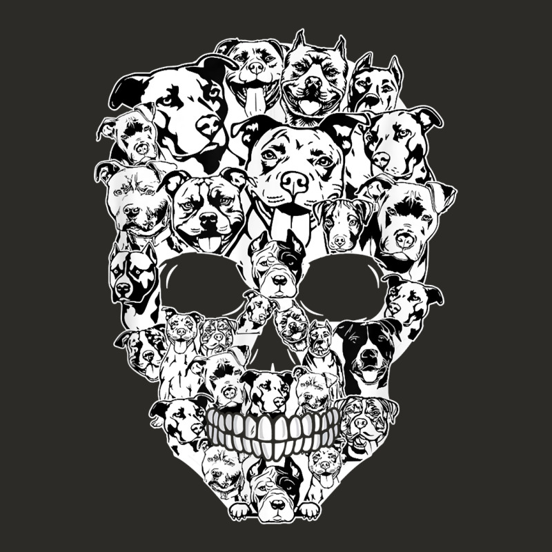 Funny Pitbull Skull Dog Skeleton Halloween T Shirt Heavy Core Tee by linhVisuals | Teevron