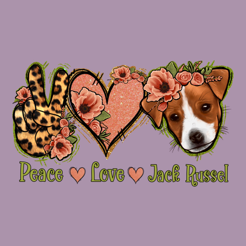 Peace Love Jack Russel Heavyweight Hoodie by Jasminsmagicworld | Teevron