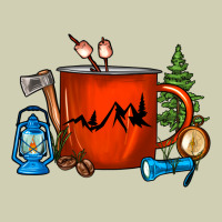 Camper Coffee Cup Heavy Core Tee | Teevron