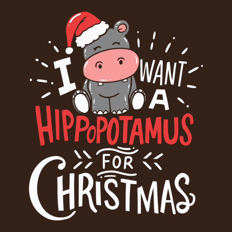 I Want Hippopotamus For Christmas Hippo Xmas Gift Heavy Core Tee by linhVisuals | Teevron