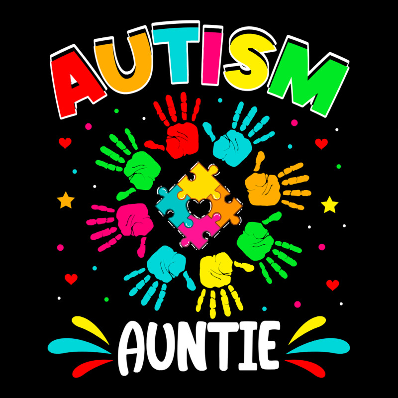 Autistic Auntie Puzzle Support Family Autism Awareness Sweatshirt Heavy Core Tee by linhVisuals | Teevron