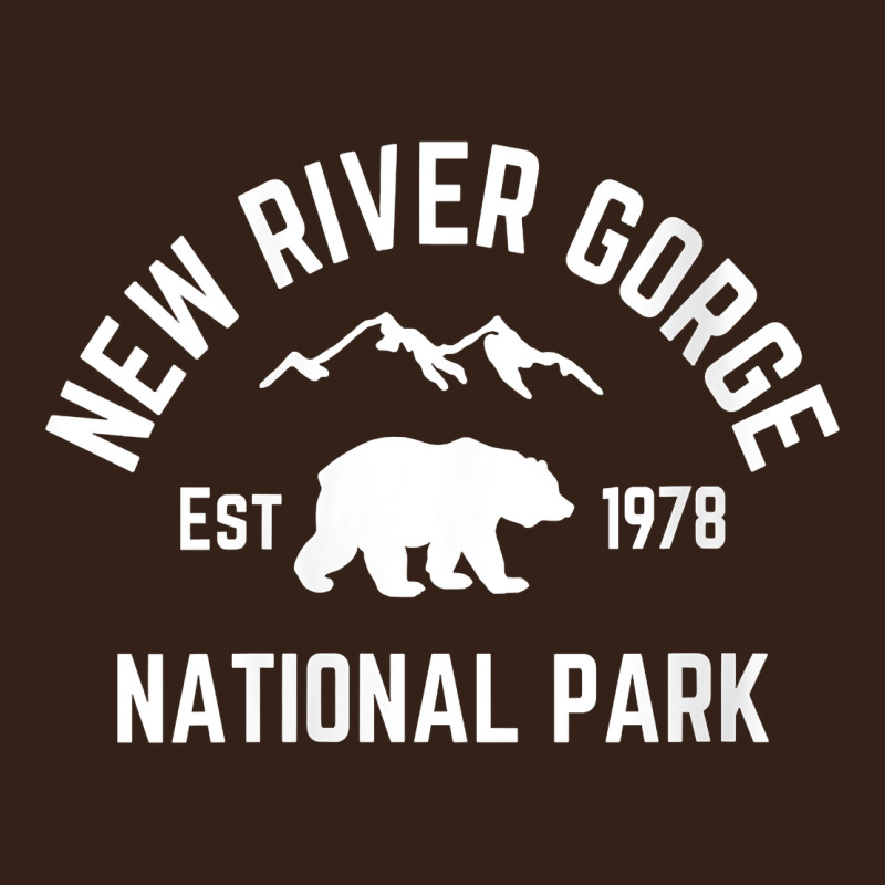 Womens New River Gorge National Park Bear West Virginia Nature V Neck Heavy Core Tee by linhVisuals | Teevron