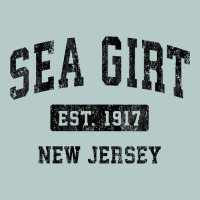 Womens Sea Girt New Jersey Nj Vintage Sports Design Black Design V Nec Heavy Core Tee | Teevron