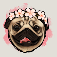 Pug Floral Heavy Core Tee | Teevron