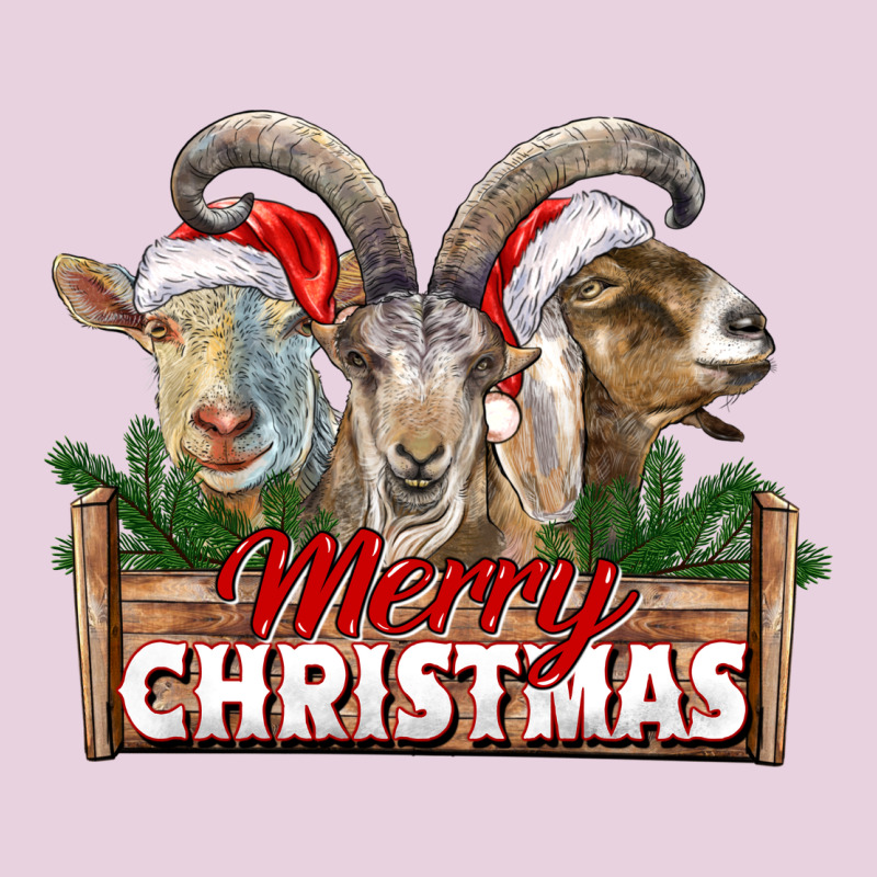 Merry Christmas Goats Ladies Tee by LillyAllenDesigns | Teevron
