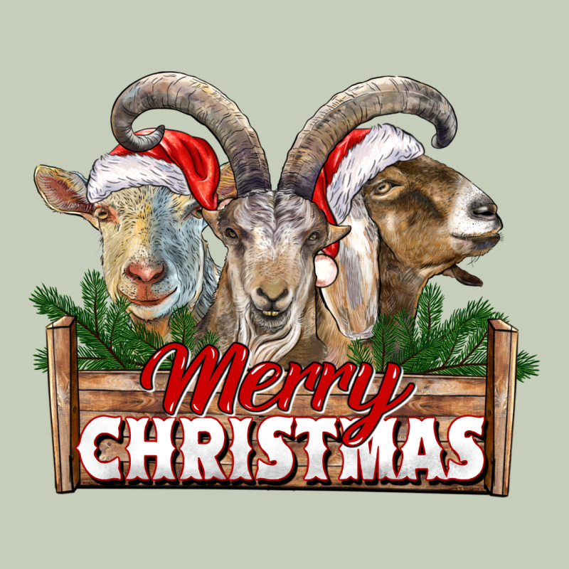 Merry Christmas Goats Ladies Tee by LillyAllenDesigns | Teevron