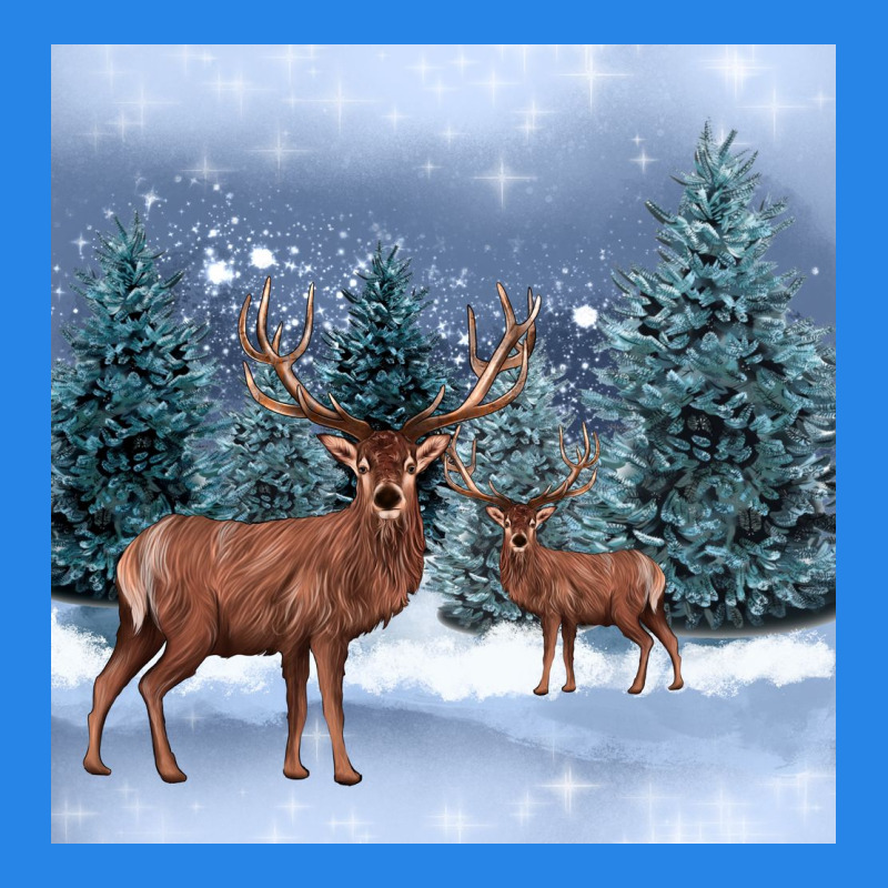 Winter Deer Premium Hoodie by BarkalooDesign | Teevron