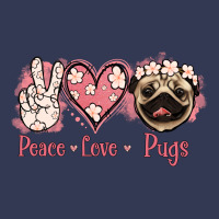 Peace Love Pugs Heavyweight Hoodie | Teevron