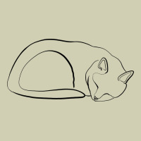 Sleeping Cat Line Art Heavy Core Tee | Teevron
