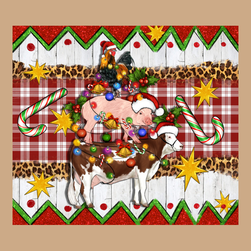 Stacked Christmas Farm Vintage Hoodie by Artiststas | Teevron
