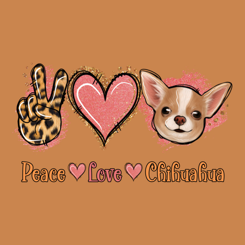 Peace Love Chihuahua Heavyweight Hoodie by Jasminsmagicworld | Teevron