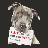Pitbull T  Shirt I Sit For You Will You Stand For Me T  Shirt Heavy Core Tee | Teevron