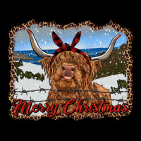 Merry Christmas Highland Cow With Farm Heavy Core Tee | Teevron