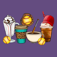 Softball Coffee Cups Vintage Hoodie | Teevron