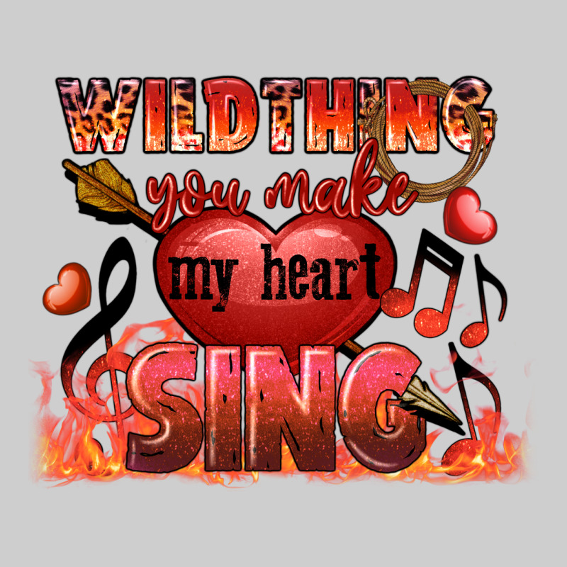 Valentine's Day Wild Thing You Make My Heart Sing Premium Tee by FaDigitalArtStudio | Teevron