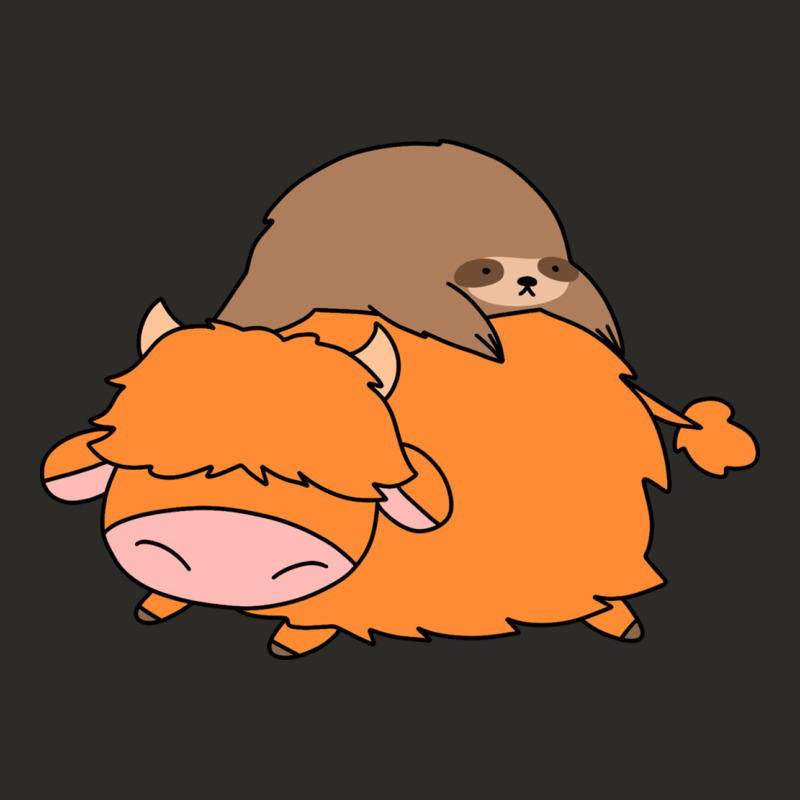 Sloth And Highland Cow Heavy Core Tee by linhVisuals | Teevron