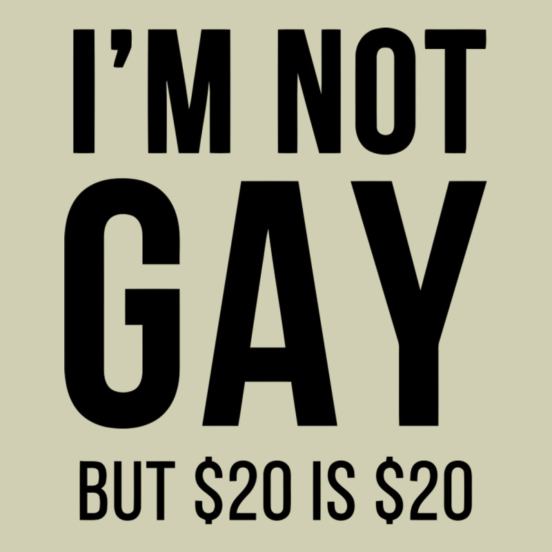 I'm Not Gay But $20 Is $20 (white) Heavy Core Tee by linhVisuals | Teevron