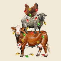 Christmas Cow Sheep And Chicken Ladies Tee | Teevron