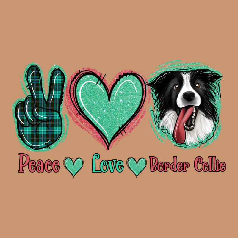 Peace Love Border Collie Heavyweight Hoodie by Jasminsmagicworld | Teevron